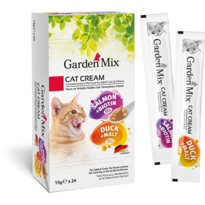 Garden Mix Kedi Kreması Ödül Somon Ve Ördekli 15gr X 24