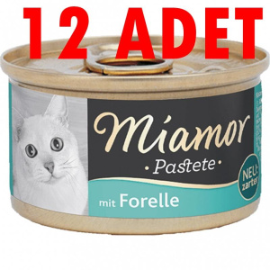 Miamor Pastete Alabalıklı Kedi Yaş Maması 12 X 85 GR