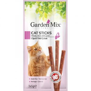 Garden Mix Ciğerli Kedi Ödül Çubuğu 3x5gr