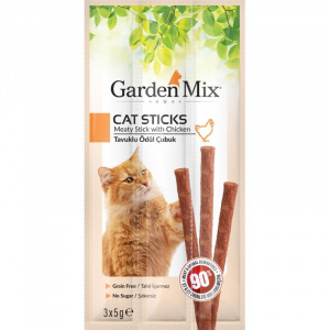 Garden Mix Tavuklu Kedi Ödül Çubuğu 3x5gr